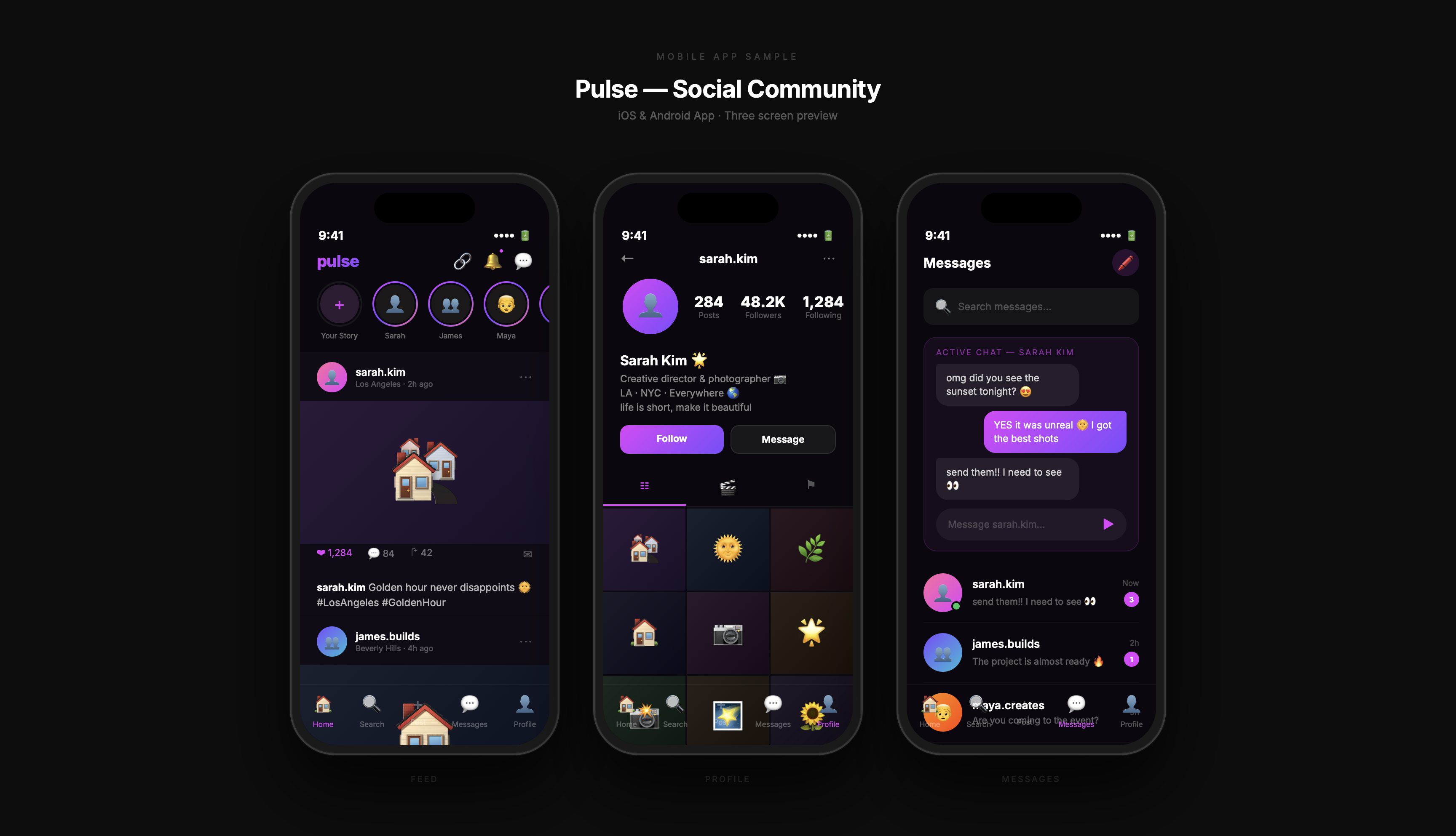 Social sample preview
