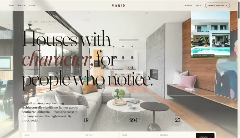 Marén — Real Estate sample preview